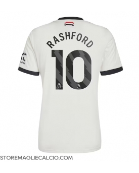 Manchester United Marcus Rashford #10 Maglia Gara Terza Repliche 2024-25 Maniche Corte
